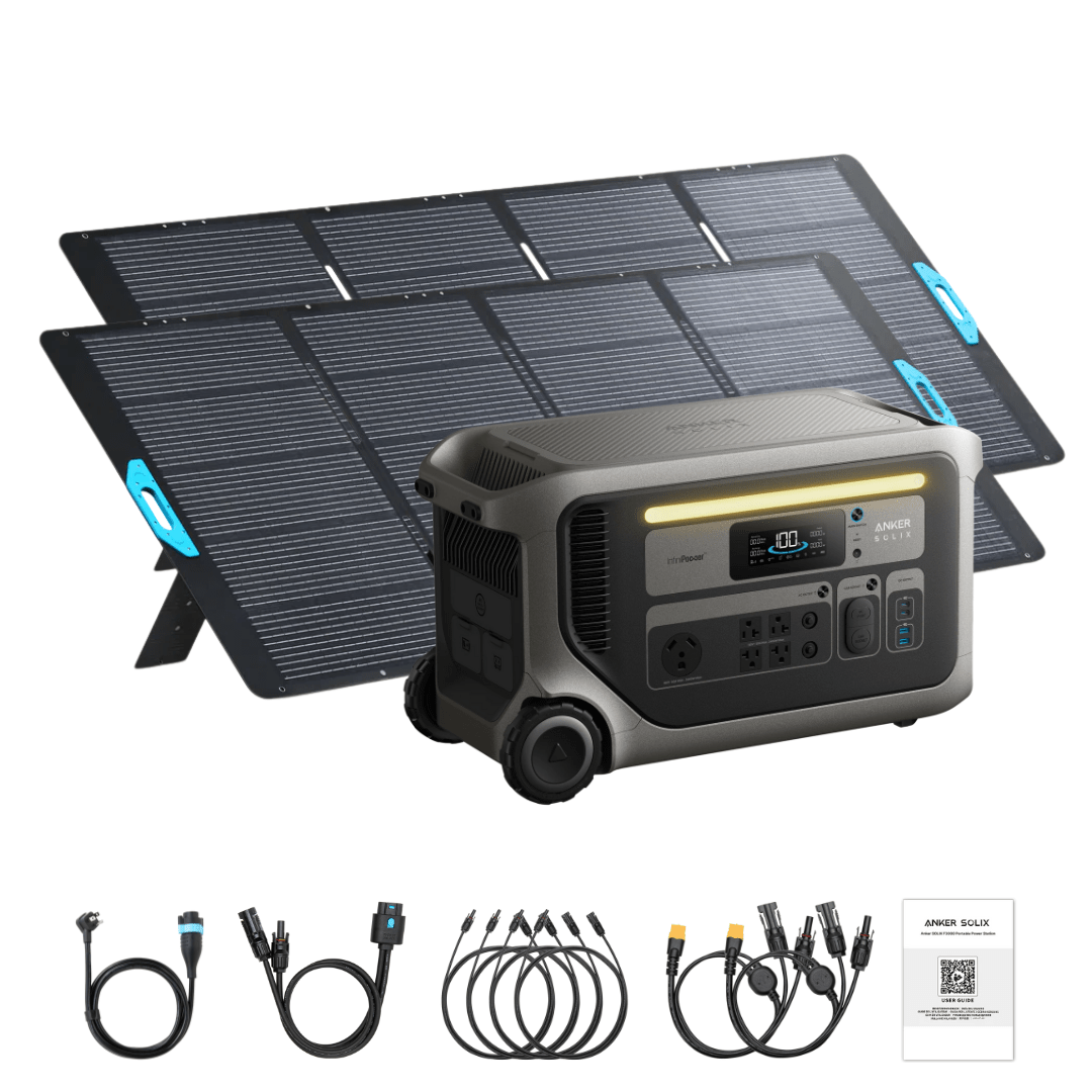 Anker SOLIX F3000 + 2× 400W Solar Panel