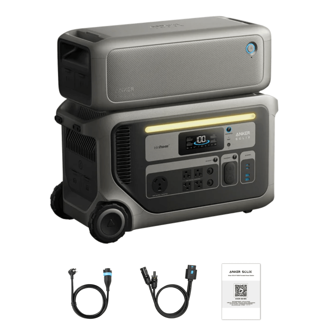 Anker SOLIX F3000 Portable Power Station + BP3000 Expansion Battery