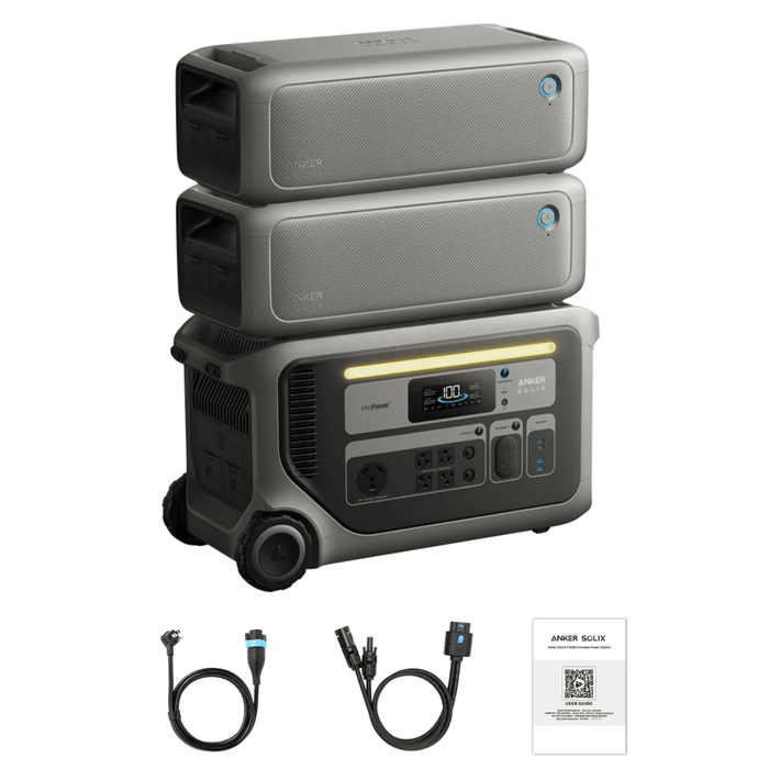 Anker SOLIX F3000 Solar Generator + Expansion Batteries - Off Grid Stores