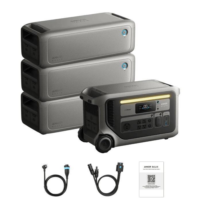 Anker SOLIX F3000 Solar Generator + Expansion Batteries - Off Grid Stores