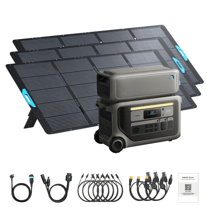 Anker SOLIX F3000 Solar Generator + Expansion Batteries - Off Grid Stores
