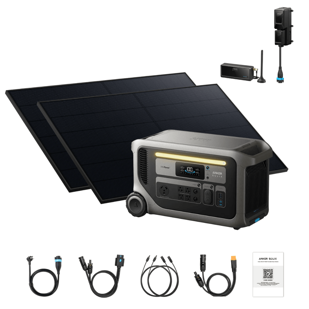 Anker SOLIX F3000 + Solar Panels + Power Saver Kit - Off Grid Stores