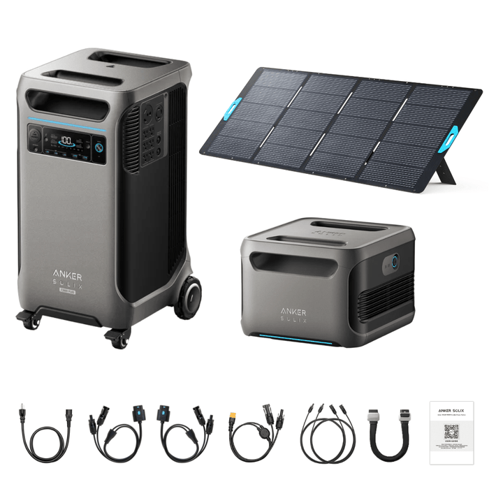 Anker SOLIX F3800 Plus Portable Power Station + 400W Portable Solar Panel - Off Grid Stores