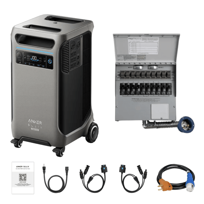 Anker SOLIX F3800 Plus Portable Power Station + 50A Transfer Switch - Off Grid Stores