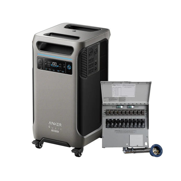 Anker SOLIX F3800 Plus Portable Power Station + 50A Transfer Switch - Off Grid Stores