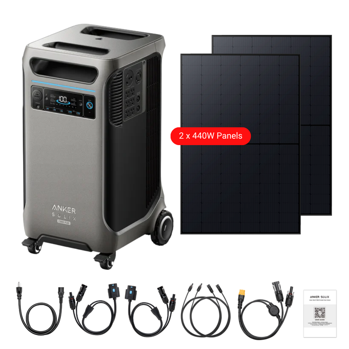 Anker SOLIX F3800 Plus Portable Power Station + 440W Rigid Solar Panels