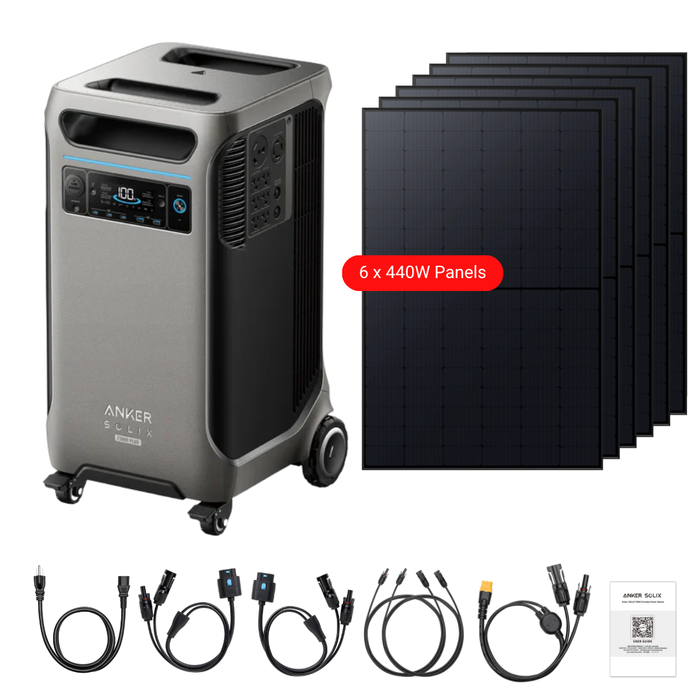 Anker SOLIX F3800 Plus Portable Power Station + 440W Rigid Solar Panels