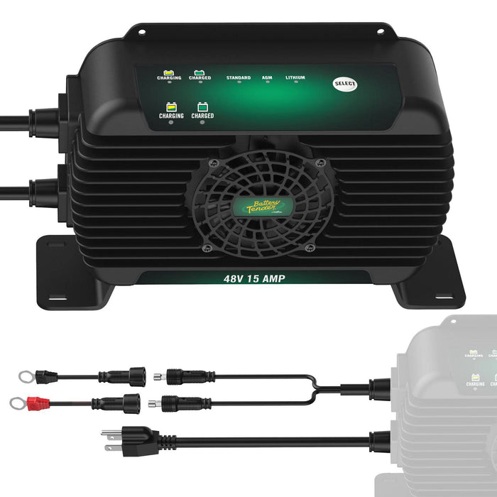 PowerPlus 48V 15 Amp Battery Charger and Maintainer