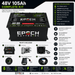 Epoch Batteries 48V 105Ah Golf Cart LiFePO4 Battery Complete Kit - Off Grid Stores