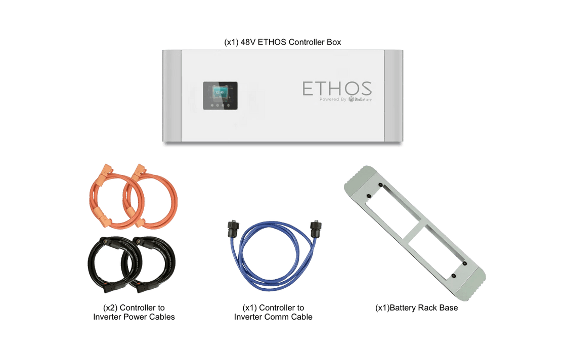 BigBattery ETHOS 48V LiFePO4 Batteries (30.7kWh - 61.4kWh) + 2 x EG4 18kPV 12,000W 48V Hybrid Inverters - Off Grid Stores