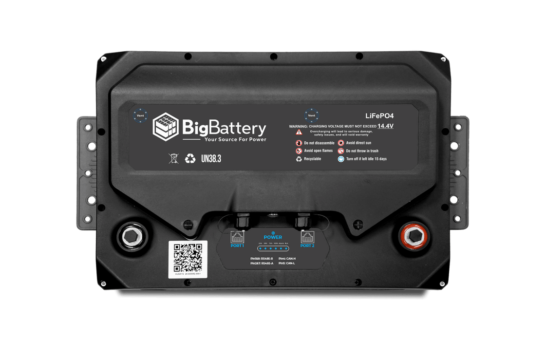 BigBattery HUSKY 2 12V 400Ah 5.12kWh LiFePO4 Battery - Off Grid Stores