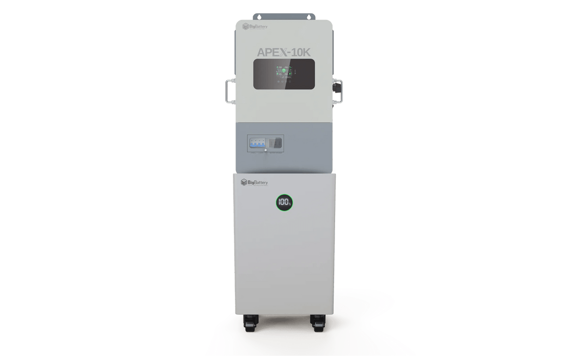 BigBattery NEXUS 51.2V 15kWH LiFePO4 Battery + APEX 10K Off - Grid Inverter - Off Grid Stores