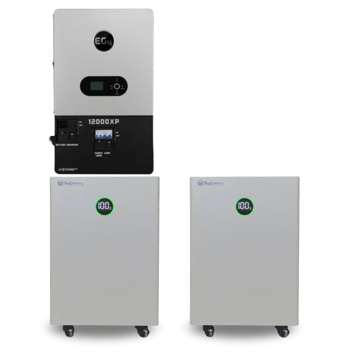 BigBattery NEXUS 51.2V 15kWh LiFePO4 Battery + EG4 12000XP 12,000W 48V Split Phase Off - Grid Inverter Kit - Off Grid Stores
