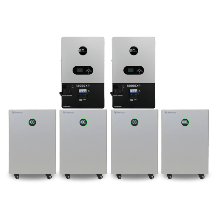 BigBattery NEXUS 51.2V 15kWh LiFePO4 Battery + EG4 12000XP 12,000W 48V Split Phase Off - Grid Inverter Kit - Off Grid Stores