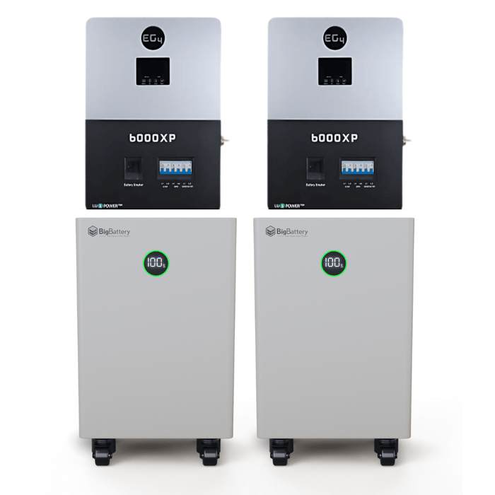 BigBattery NEXUS 51.2V 15kWh LiFePO4 Battery + EG4 6000XP 6000W 48V Split Phase Off - Grid Inverter Kit - Off Grid Stores