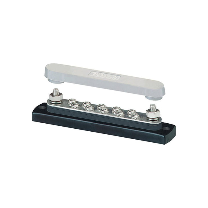 Blue Sea 2300 150AMP Common BusBar 10 x 8 - 32 Screw Terminal w/Cover - Off Grid Stores