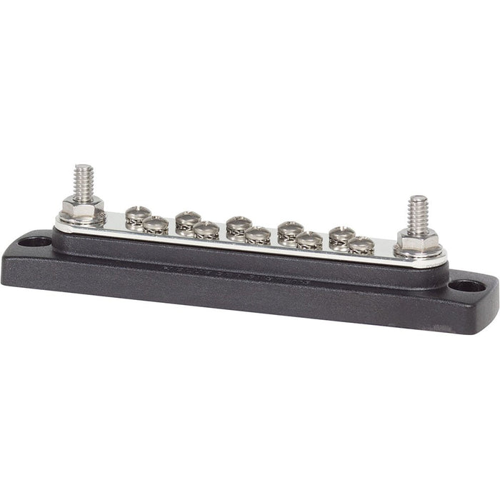 Blue Sea 2301 150AMP Common BusBar 10 x 8 - 32 Screw Terminal - Off Grid Stores