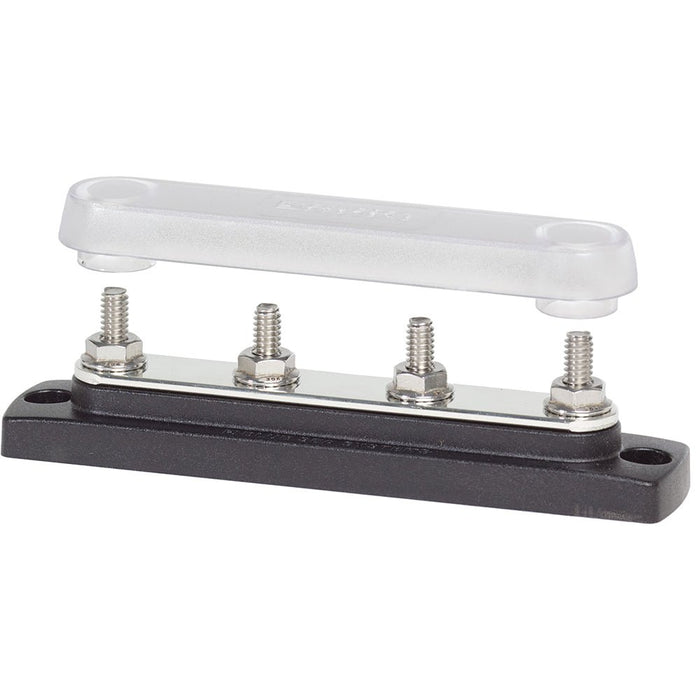 Blue Sea 2307 Common 150A BusBar - (4) 1/4" - 20 Studs w/Cover - Off Grid Stores