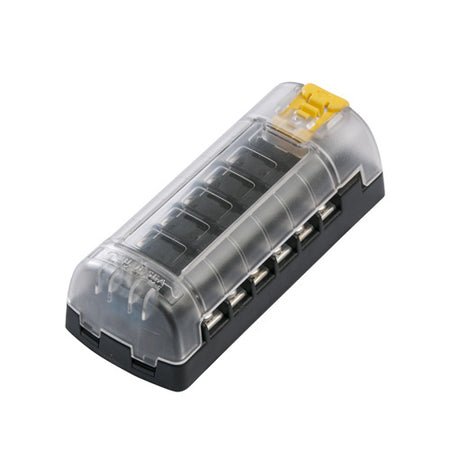 Blue Sea 5035 ST Blade Fuse Block w/Cover - 6 Circuit Independent w/o Negative Bus - Off Grid Stores