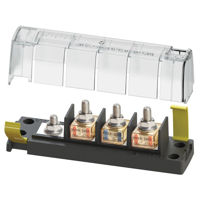 Blue Sea 5196 MRBF Surface Mount 3 Circuit Fuse Block - Common Source - Off Grid Stores