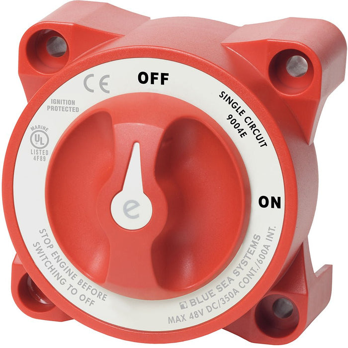 Blue Sea 9004e e - Series Battery Switch Single Circuit ON/OFF w/Alternator Field Disconnect - Off Grid Stores