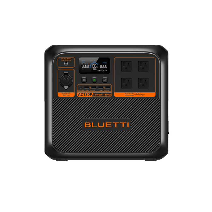 BLUETTI AC180P 1440Wh 1800W Solar Generator + Choose Custom Solar Panel Bundle Option - Off Grid Stores