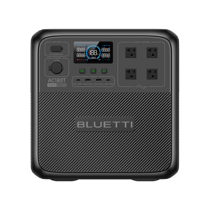 BLUETTI AC180T 1433Wh 1800W Solar Generator Portable Power Station - Off Grid Stores