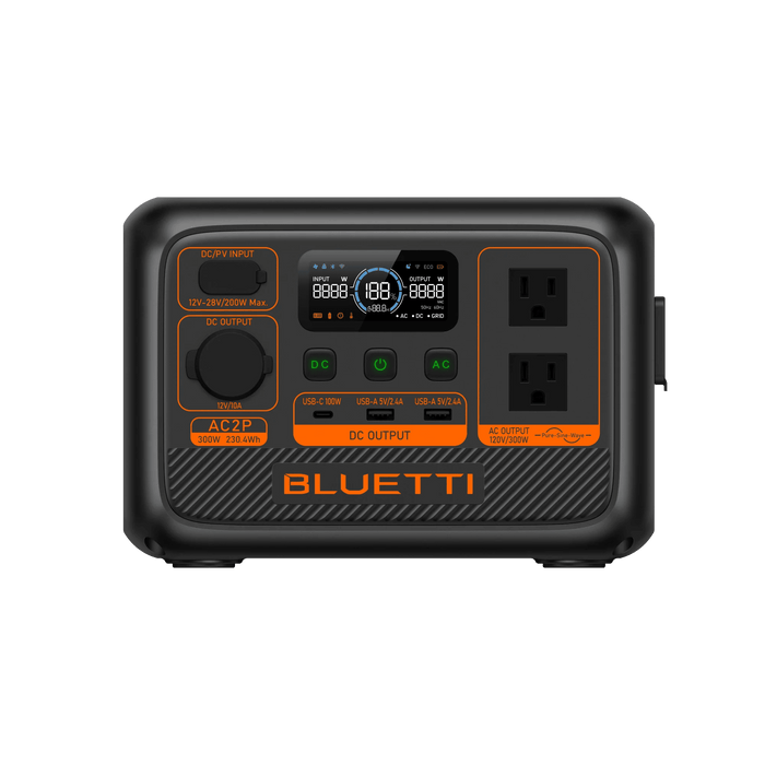 BLUETTI AC2P 300W 230.4Wh Portable Power Station - Off Grid Stores