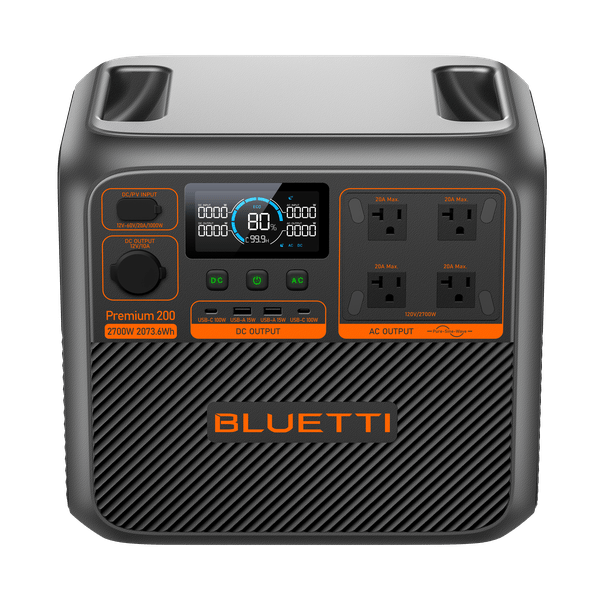 BLUETTI Premium 200 V2 AC270P 2073.6Wh 2700W Portable Power Station - Off Grid Stores