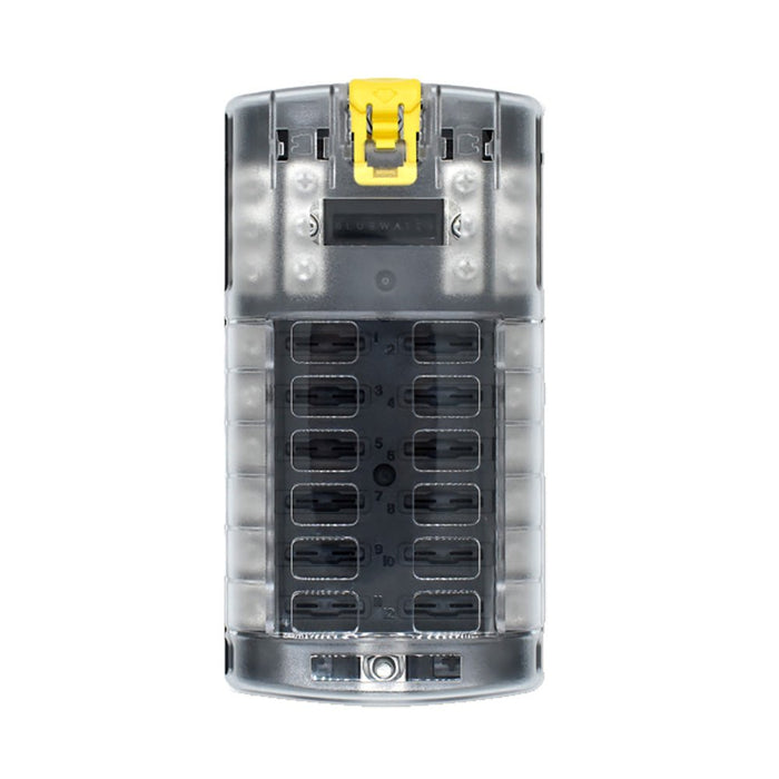 Bluewater 12 Position Fuse Block ATC w/Yellow Slide - Off Grid Stores