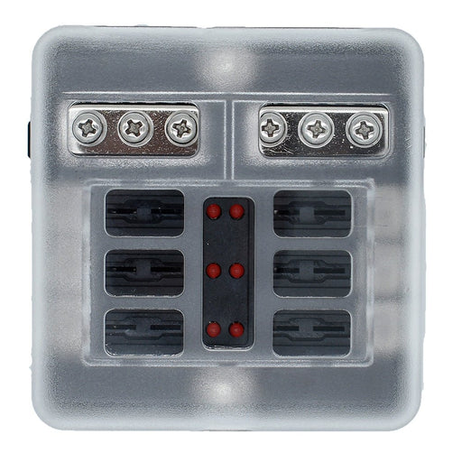 Bluewater 6 Position Fuse Block w/LEDs - Off Grid Stores