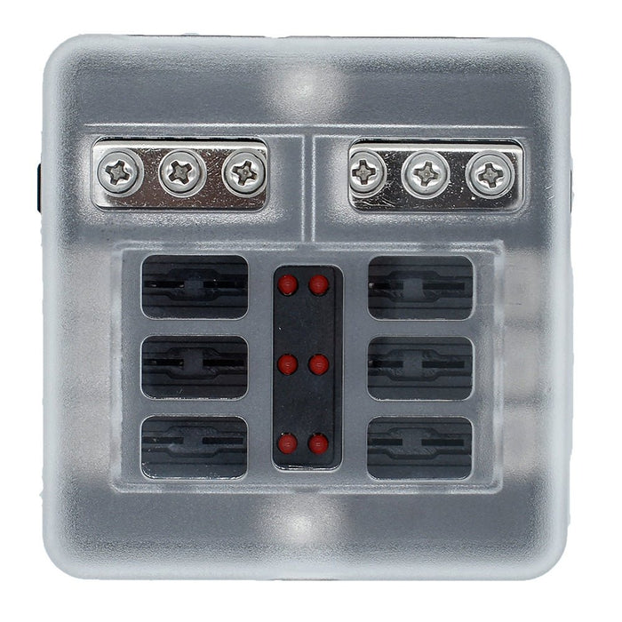 Bluewater 6 Position Fuse Block w/LEDs - Off Grid Stores