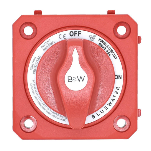 Bluewater On/Off Switch Battery Switch - Panel Mount - Red - Off Grid Stores