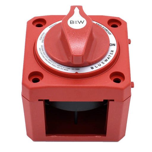 Bluewater On/Off Switch Battery Switch - Surface Mount - Red - Off Grid Stores