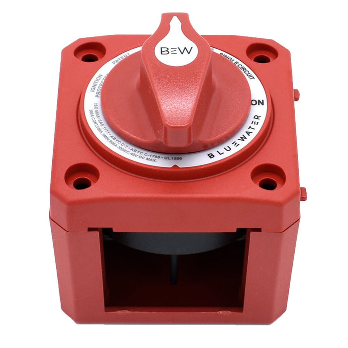 Bluewater On/Off Switch Battery Switch - Surface Mount - Red - Off Grid Stores