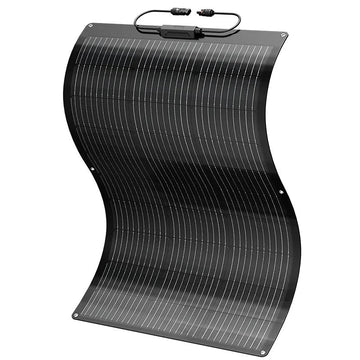 BougeRV Arch 100 Watt Fiberglass Flexible Curved Solar Panel - Off