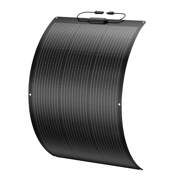 BougeRV Arch 100 Watt Fiberglass Flexible Curved Solar Panel - Off