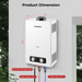 Camplux 2.64 GPM Tankless Gas Water Heater, Propane Shower Portable - Off Grid Stores