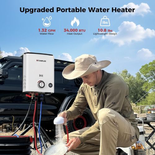 Camplux First F5 LPG Camping Water Heater - Off Grid Stores