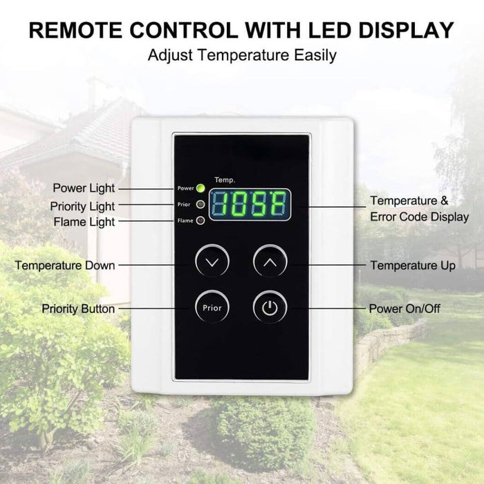 Camplux Whole Home Outdoor Tankless Hot Water Heater 5.28 GPM | Gray - Off Grid Stores