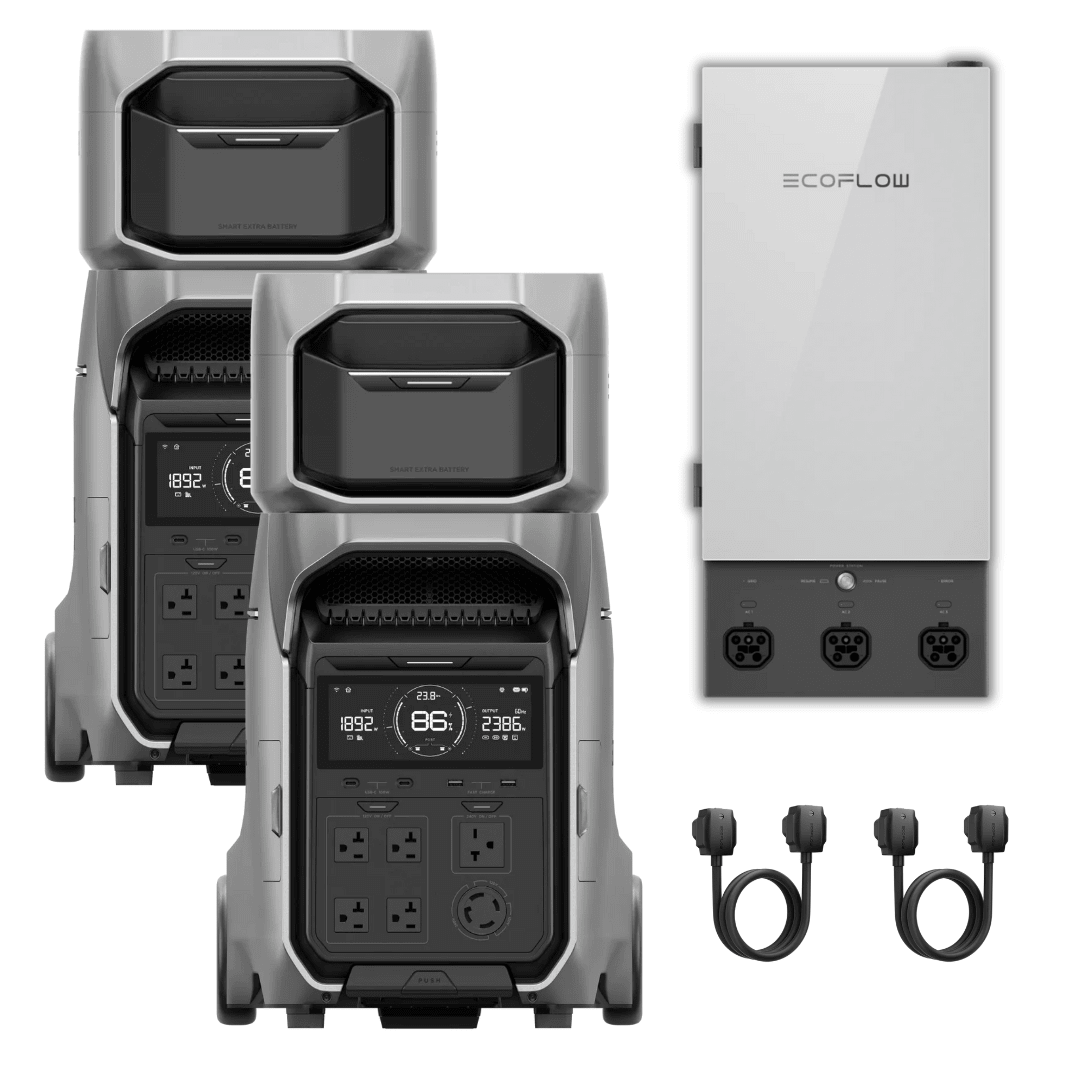 Dual Kits] EcoFlow DELTA Pro 3 Portable Power Station + Smart Home Panel 2 