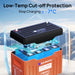 ECO - WORTHY 12V 100AH Lithium Battery with Battery Status Display and 100A BMS with Low - Temp Protection - Off Grid Stores