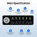 ECO - WORTHY 12V 100AH Lithium Battery with Battery Status Display and 100A BMS with Low - Temp Protection - Off Grid Stores