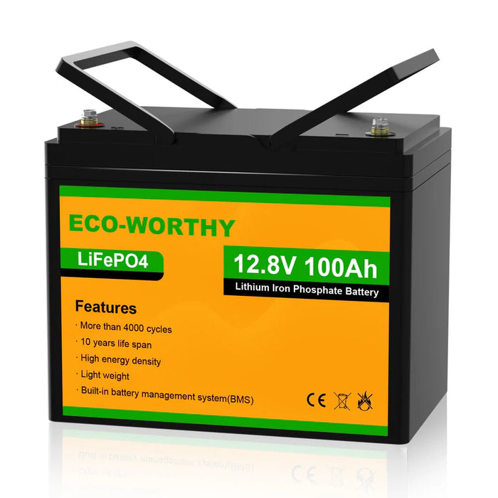 ECO - WORTHY 12V 100Ah Lithium Iron Phosphate Battery - Off Grid Stores