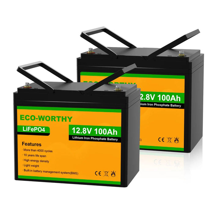 ECO - WORTHY 12V 100Ah Lithium Iron Phosphate Battery - Off Grid Stores