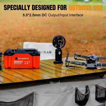 ECO-WORTHY 12V 20Ah Portable LiFePO4 Deep Cycle Rechargeable