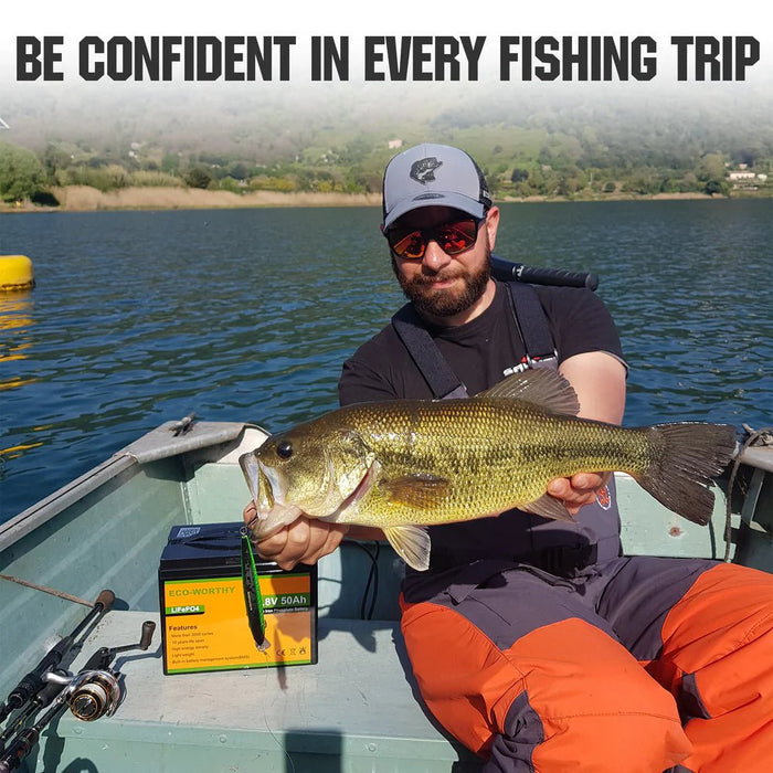 ECO - WORTHY 12V 50Ah Lithium Iron Phosphate Battery - Off Grid Stores