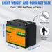 ECO - WORTHY 12V 50Ah Lithium Iron Phosphate Battery - Off Grid Stores