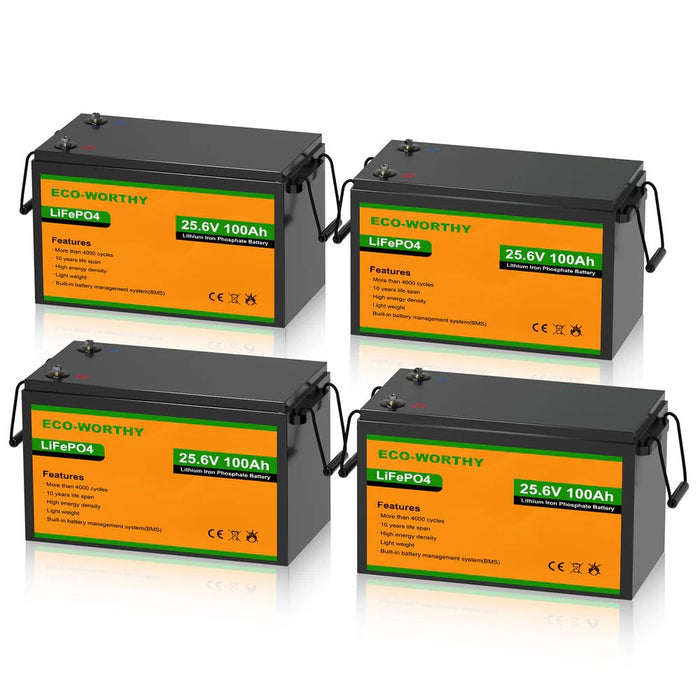 ECO - WORTHY 24V 100Ah Lithium Iron Phosphate Battery - Off Grid Stores