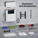 ECO - WORTHY 48V 100AH WallMount Indoor Battery With Conduit Box - Off Grid Stores